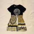 Versace Kids T-Shirt and Baroque Print Skirt Dress